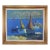 Danish Mid Century Modern Harbor Seascape With Boats For Sale