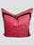 Contemporary Fuchsia and Black Tape, Cord Custom Pillow Pair For Sale - Image 3 of 9