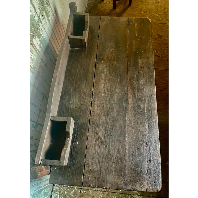 Early 20th Century Adirondack Branch Handmade Writing Desk Letter Holders Cabin Primitive Country For Sale - Image 4 of 11