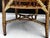 Wood Antique Early 20th C. Handmade Woven Rattan Bamboo Arm Chairs - a Pair For Sale - Image 7 of 13
