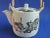 Japanese 1950s Kutani Ware Bamboo Handled Teapot Hanazume White & Gold Made in Japan For Sale - Image 3 of 10