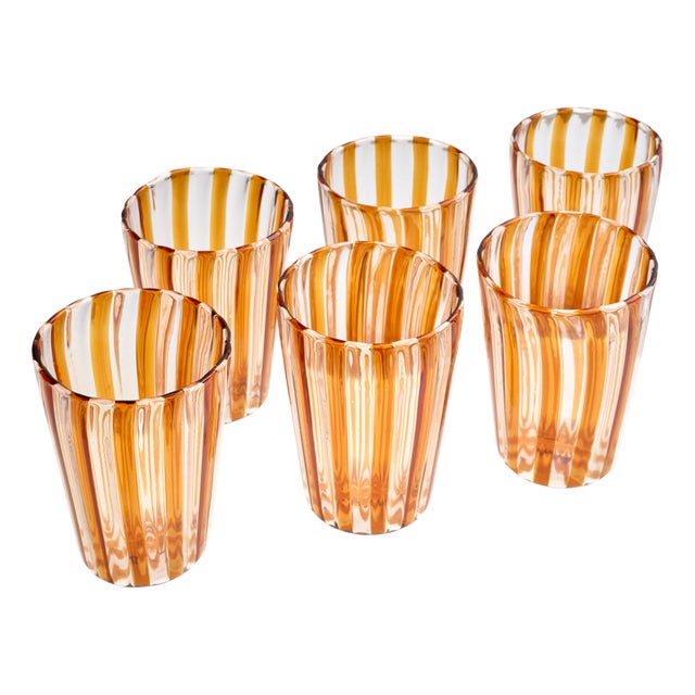 Glasses by Ballarin for Ribes Studio, Set of 6 For Sale