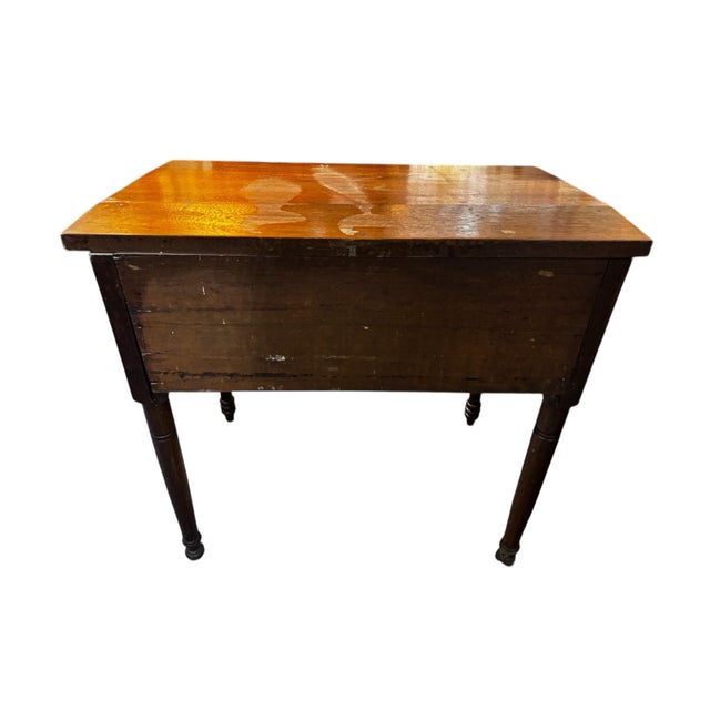 Early 20th Century Primitive Antique Wooden School Desk For Sale - Image 6 of 6