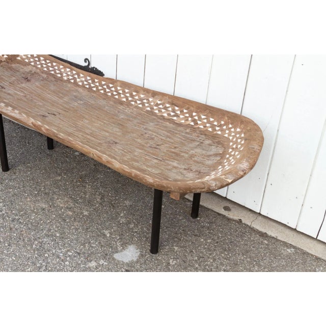 19th Century Naga Trough Table With Mother of Pearl Inlay For Sale - Image 5 of 12