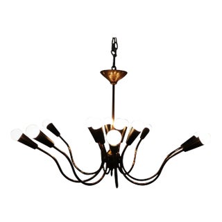 Spider Light Chandelier, México, 1950s For Sale