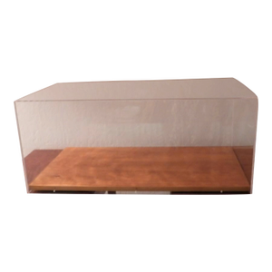 Vintage Plexiglass and Wood Base Display Case 32 Inches X 18 Inches