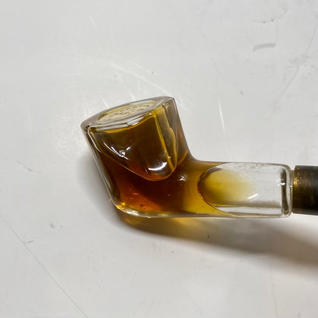 1940s Snuff De Schiaparelli Glass Pipe Cologne Bottle, Sealed and Full For Sale - Image 10 of 11
