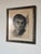 Vintage Expressive Male Portrait Oil Pastel on Paper, Framed Under Glass For Sale - Image 4 of 12
