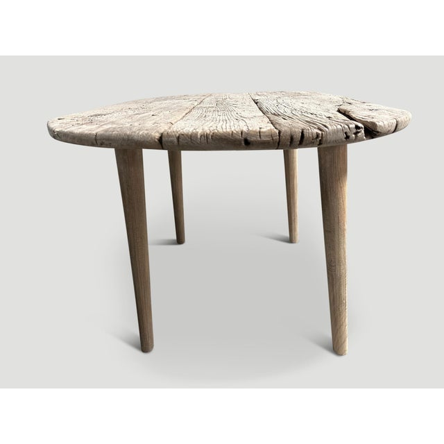 2010s Andrianna Shamaris Wabi Sabi Teak Wood Table For Sale - Image 5 of 6