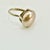 1940s Vintage Boho Chic Art Deco Hollywood Regency Mother of Pearl & Sterling Cocktail Ring, Size 8.5 For Sale - Image 9 of 11