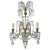Set of FOUR Baltic Neoclassical Wall Sconces in the Style of Karl Friedrich Schinkel. Bronze with original crystals. Lion...