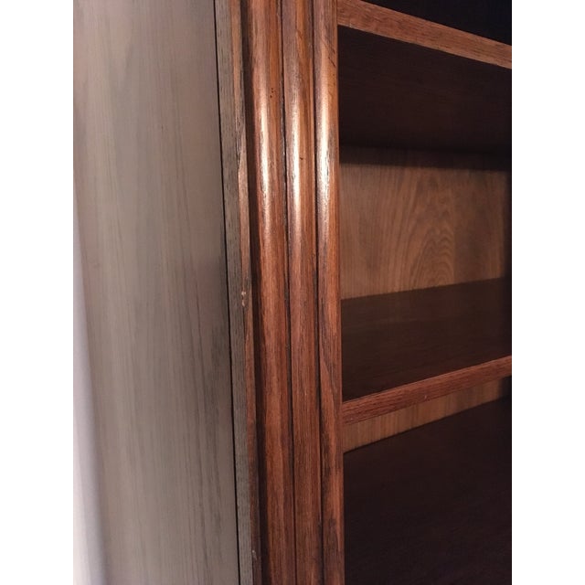 1990s Thomasville Oak Bookcase Chairish
