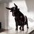 Brown Patinated Bronze Sculpture of Bull For Sale - Image 10 of 14