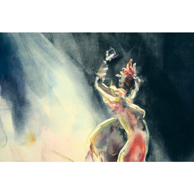 "Capricho" Original Impressionist Monotype by Linda O'Hagan For Sale In Monterey, CA - Image 6 of 8