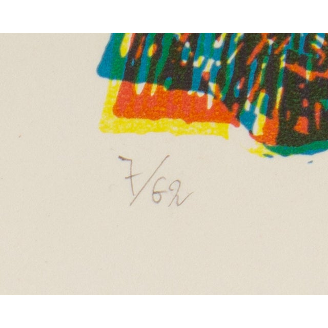 Red 1966 “Cinetization X” Serigraph of the Statue of Liberty by Pol Bury For Sale - Image 8 of 9