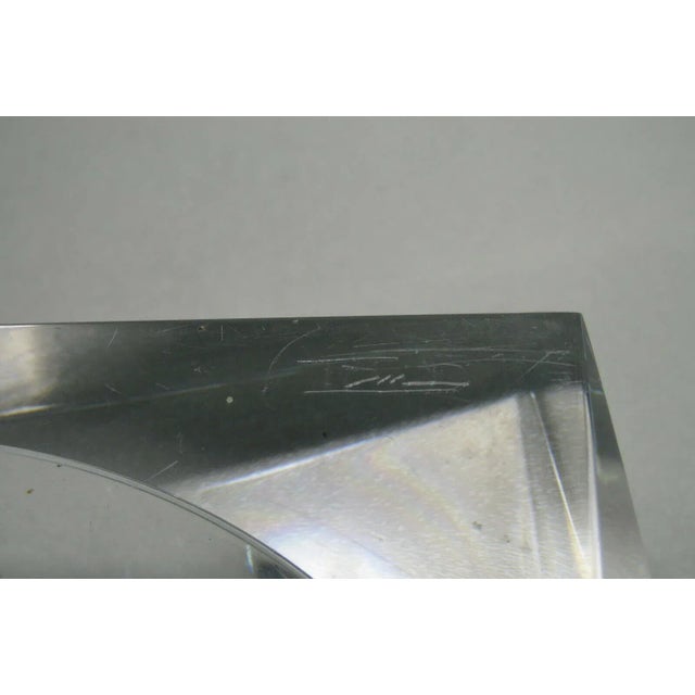 Transparent Prismatic Mid Century Modern Italian Clear Lucite Box With Lid by Tms For Sale - Image 8 of 11