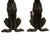 Art Deco Art Deco Greyhound Cast Iron Andirons – Authentic 1930s Streamline Pair For Sale - Image 3 of 6