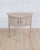 Made in the Netherlands around 1920, this small Dutch demi-lune console table is constructed in bleached oak and fitted...