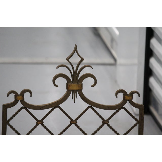 Rococo Royal Lily Wrought Iron Grids, Set of 2 For Sale - Image 3 of 18