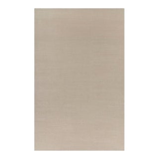 Rug & Kilim’s Oversized Contemporary Textural Solid Rug in Cream and White Tones - 12x19 For Sale