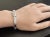 Metal Stunning Natural Diamond 14k Solid White Gold Bracelet For Sale - Image 7 of 9