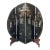1970s Black Round Asian Regency Screen Room Divider For Sale