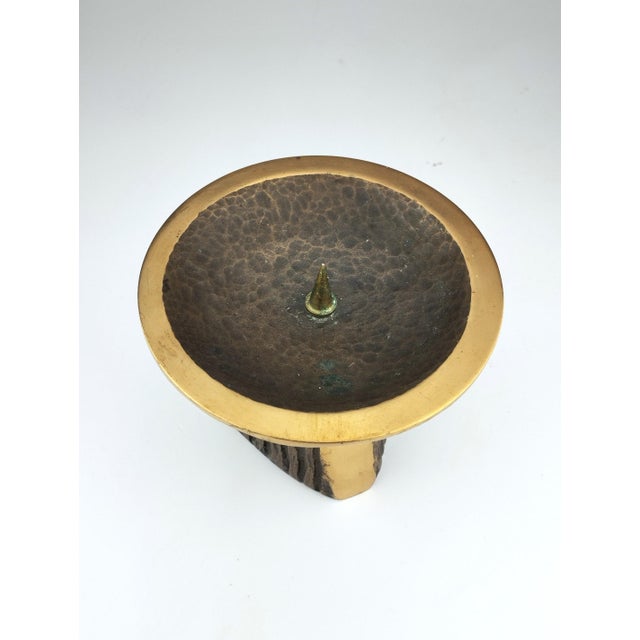 Mid-Century Modern Brutalist Bronze Candleholder by Horst Dalbeck, 1960s For Sale - Image 3 of 9
