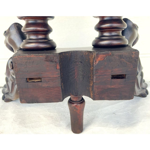Neo-Renaissance Historic Revival Style Black and Brown Console Table, Late 19th-Early 20th Century For Sale - Image 12 of 18