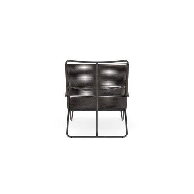 Brown Jordan Brown Jordan Walter Lamb Aluminum Contoured Chaise, Textured Pewter frame with Coal fabric For Sale - Image 4 of 12