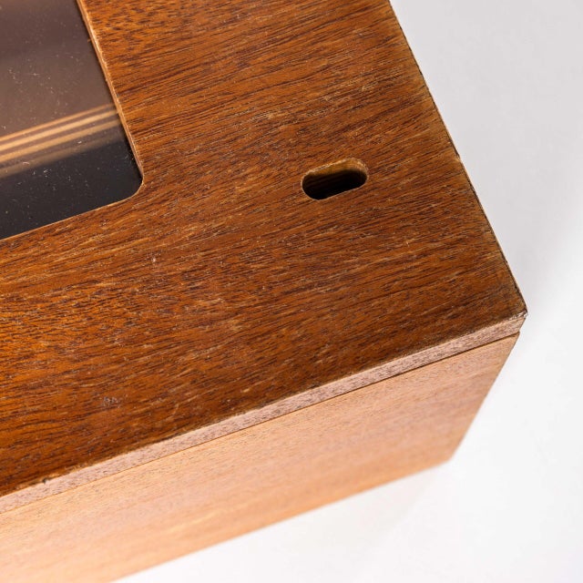 Small Wooden Office Cabinet, 1950s For Sale - Image 4 of 8