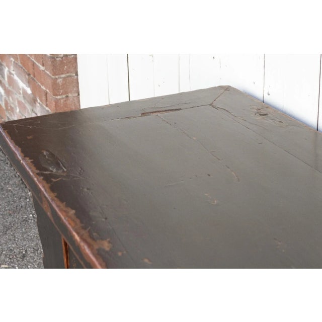 Wood Antique Painted Black Mongolian Dresser For Sale - Image 7 of 10