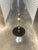 Modernist Faux Bamboo Chrome & Brass Floor Lamp With Glass Tray Table in Mastercraft For Sale - Image 9 of 13