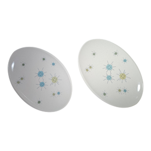 1960s Stunning Pair of Franciscan 15”,"Starburst", Platters - a Pair