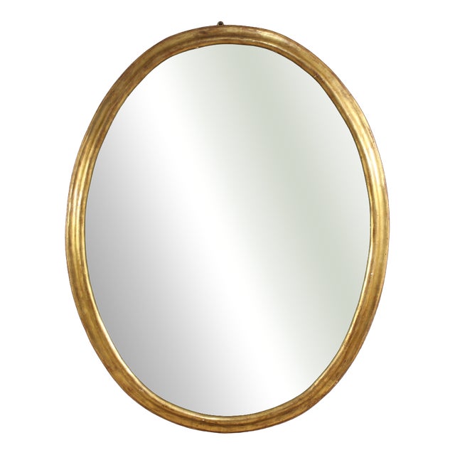 Antique Italian Oval Gilded Frame, 1880 For Sale