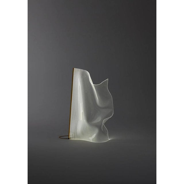 Partisans gweilo qin pe golden led profile floor lamp for parachilna this collection is composed of a thermoformed acrylic...