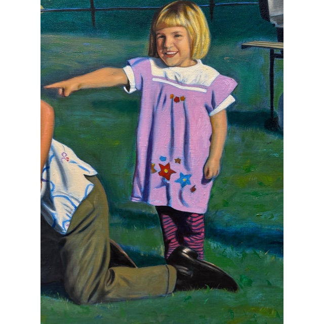 Mid-Century Modern John Thornton noted Realist Pennsylvania Artist 1998 oil For Sale - Image 3 of 16