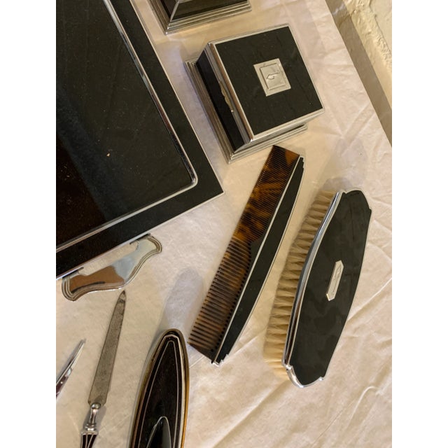 1930s Art Deco Vanity Set, 13 Pieces For Sale In South Bend - Image 6 of 13
