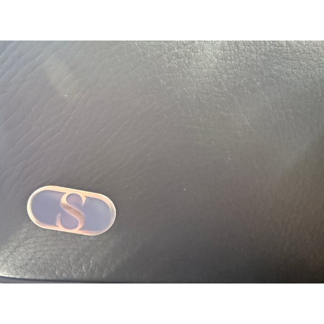 Black Vintage Lounge Chair by Thomas Althaus for de Sede, 1990s For Sale - Image 8 of 9