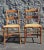 A pair Victorian Early American Ladder Back Maple and Cane Seat Chairs, Circa 1880s with newer refinishing and recent cane...