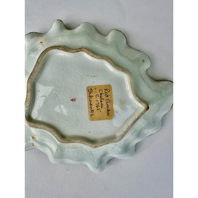 Chelsea Porcelain Leaf Form Dish, Red Anchor Period Circa 1755 For Sale - Image 12 of 16
