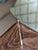 Mid Century Modern Faux Bois Glass Light Fixture Cover For Sale - Image 10 of 13