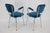 Blue Set of Italian Armchairs in Corduroy, 1960s For Sale - Image 8 of 16