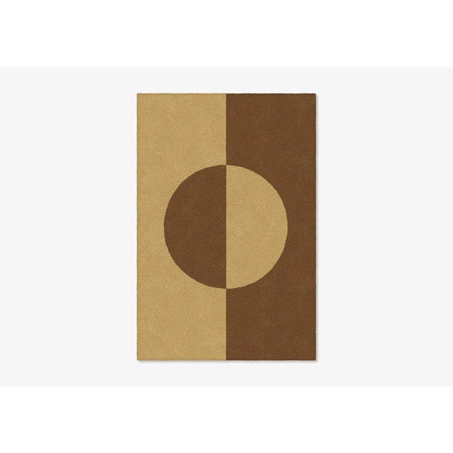 Contemporary Natural/Brown Shape in Rug from Marqqa For Sale - Image 3 of 3