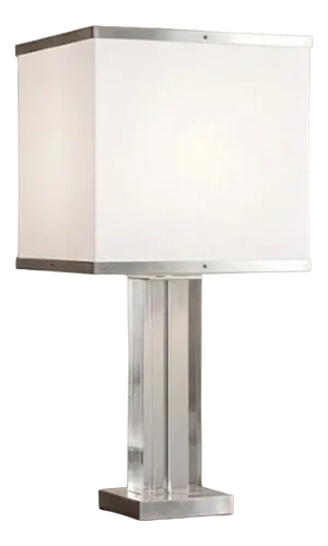 Acrylic Glass and Metal Table Lamp, Italy, 1970s
