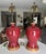 1960s Pair Asian Sang De Boeuf Oxblood Meiping Porcelain Table Lamps For Sale - Image 9 of 18