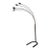 1970s Mid-Century Modern Five-Light Brass & Metal Arched Floor Lamp For Sale