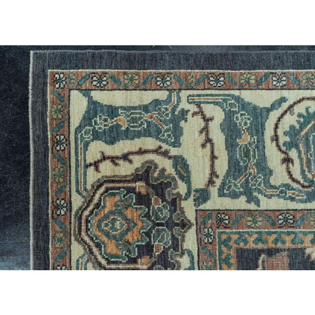 Early 21st Century Turkish Oushak Antique Look Rug 8'3" x 10'4" #20067 For Sale - Image 5 of 8