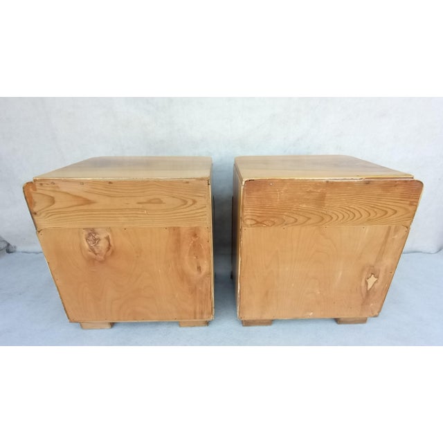 Art Deco Bedside Tables by Jindřich Halabala for Up Závody, 1950s, Set of 2 For Sale - Image 11 of 18