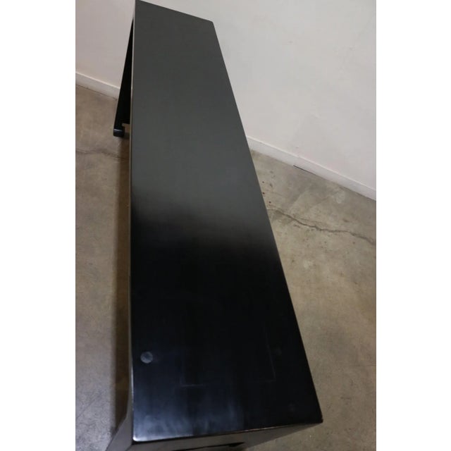 Wood 19th Century Chinese Black Altar Table For Sale - Image 7 of 8