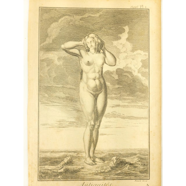 19th Century French Copper Engraving Print of "Antiquities" by Benard Direxit For Sale - Image 4 of 8